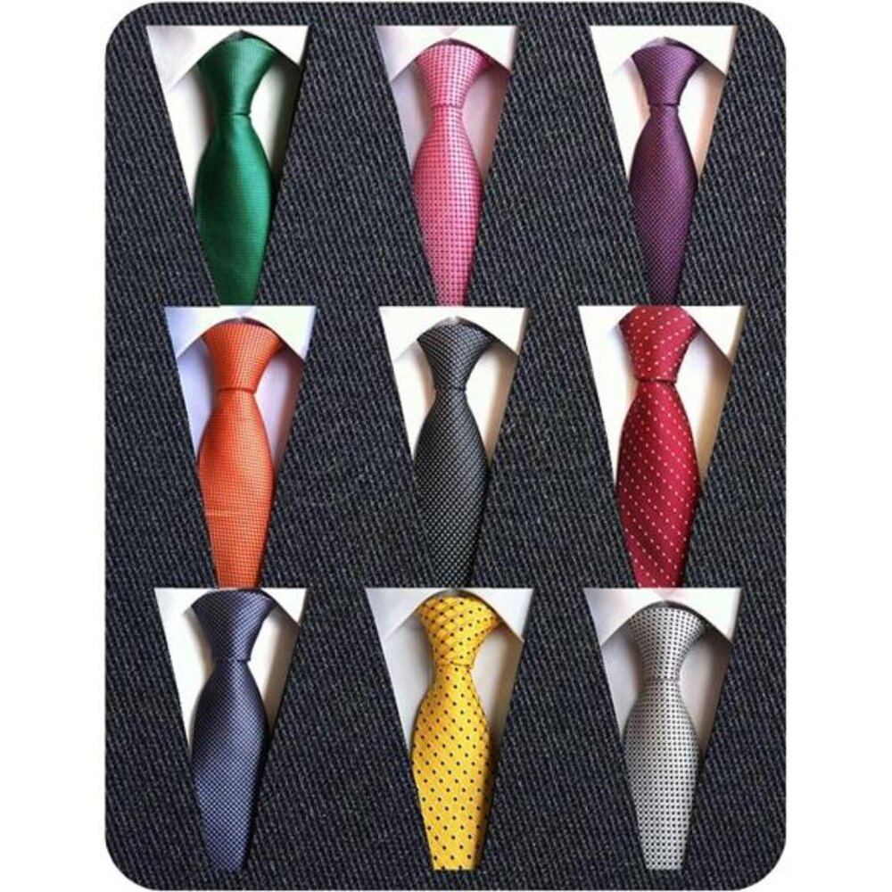 Men's Necktie Classic Silk Tie Woven Jacquard Neck Ties